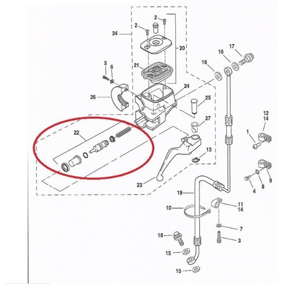 Kit Ricostruzione Pompa Freno Harley Kit Riparazione Cilindro Maestro Freno Anteriore Drag Per Harley 96-17 Dual Disc 45072-96/C - Nuovo Kit Pompa Freno Harley 96-17 Dual Disc 45072-96 11/16 Kit Ricostruzione Pompa Freno Harley Kit Riparazione Cilindro Maestro Freno Anteriore Drag Per Harley 96-17 Dual Disc 45072-96/C - Nuovo Kit Pompa Freno Harley 96-17 Dual Disc 45072-96 11/16