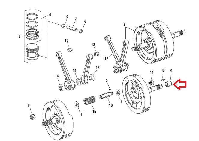 Bucha Pinhao Virabrequim Motor Harley Evo 91-99 23928-87