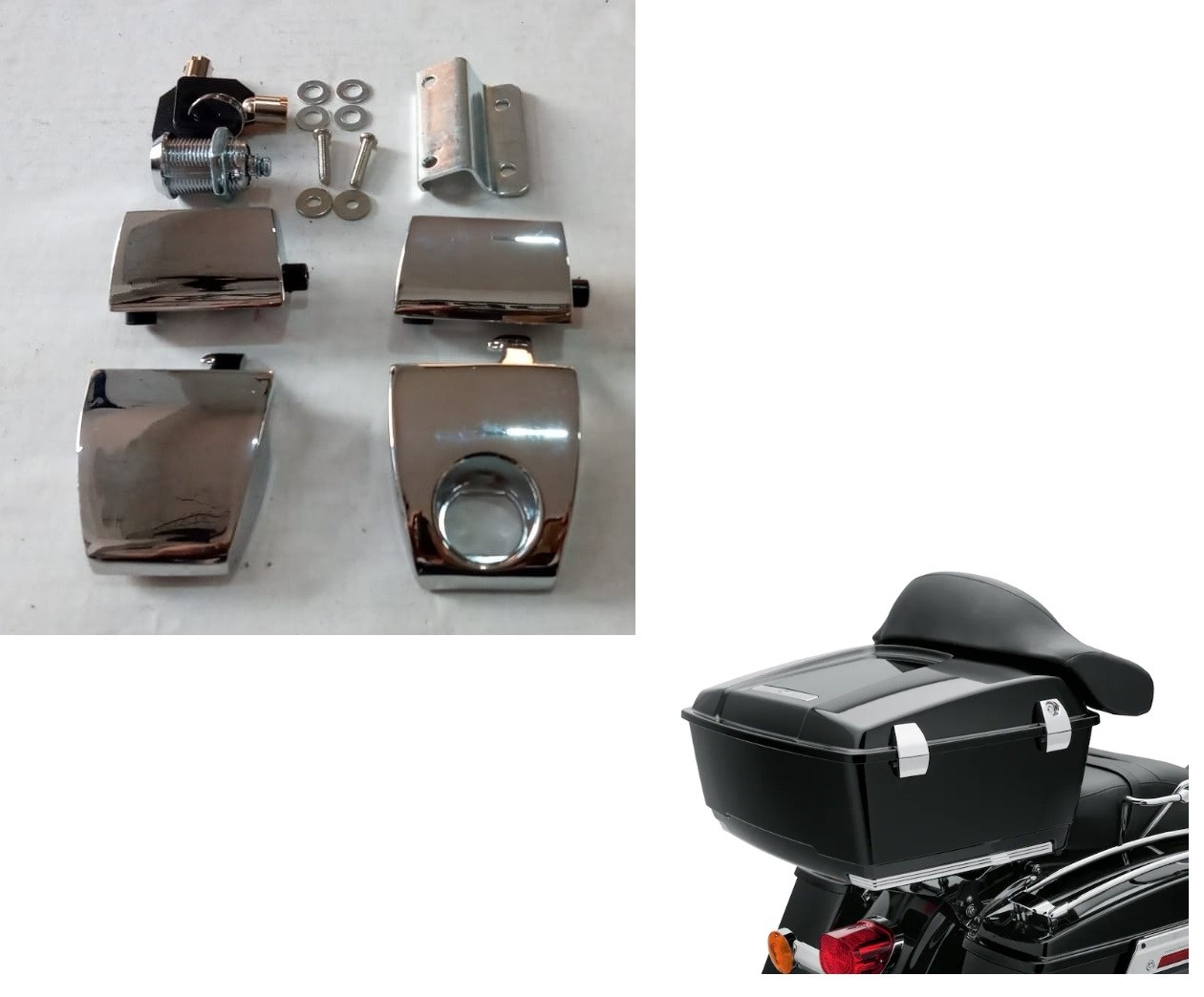 Kit Fechadura Mala Traseira Harley Touring 2006-2013 53000252