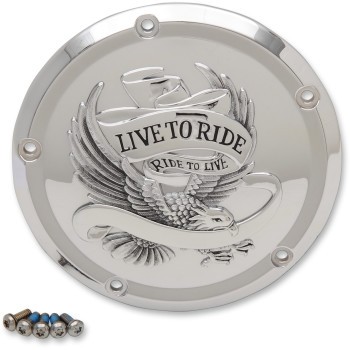 Tampa Embreagem Derby Live to Ride Cromado Harley Touring 2017