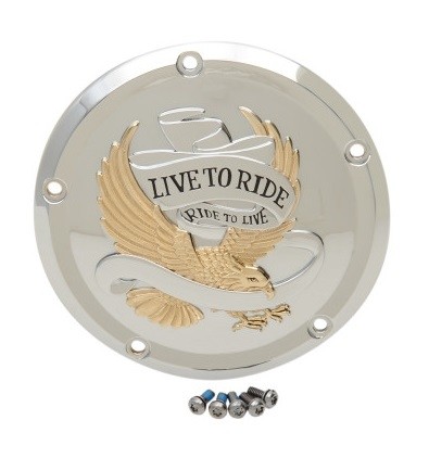 Tampa Derby Primaria Live to Ride Detalhe Dourado Harley Touring