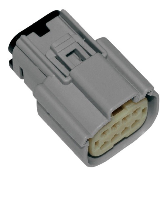 Conector Tomada Macho Molex MX-150 8 Terminais Cinza 72469-07 GY